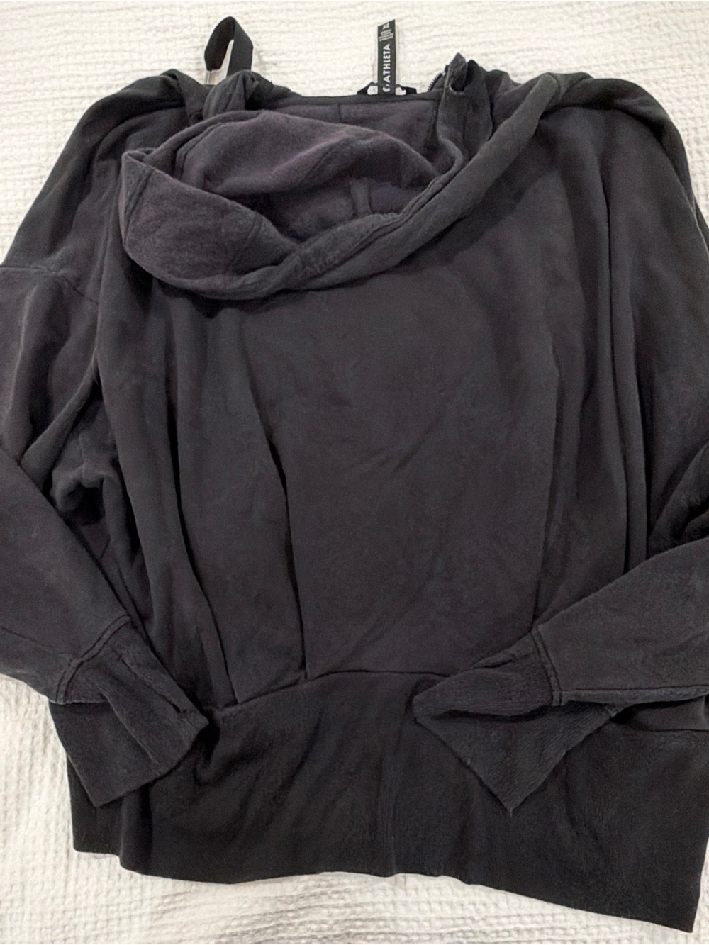 Athleta - Black Full-Zip Hooded Jacket - Unbranded - Picture 2 of 2